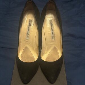 Brian Atwood Black Suede Heels